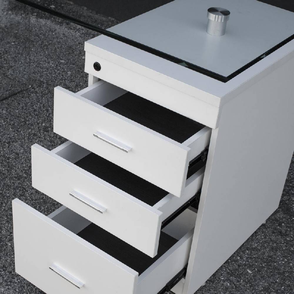 Itamoby Scrittoio B-Desk con cassettiera L.125,5 P.65 H.74,5 2025