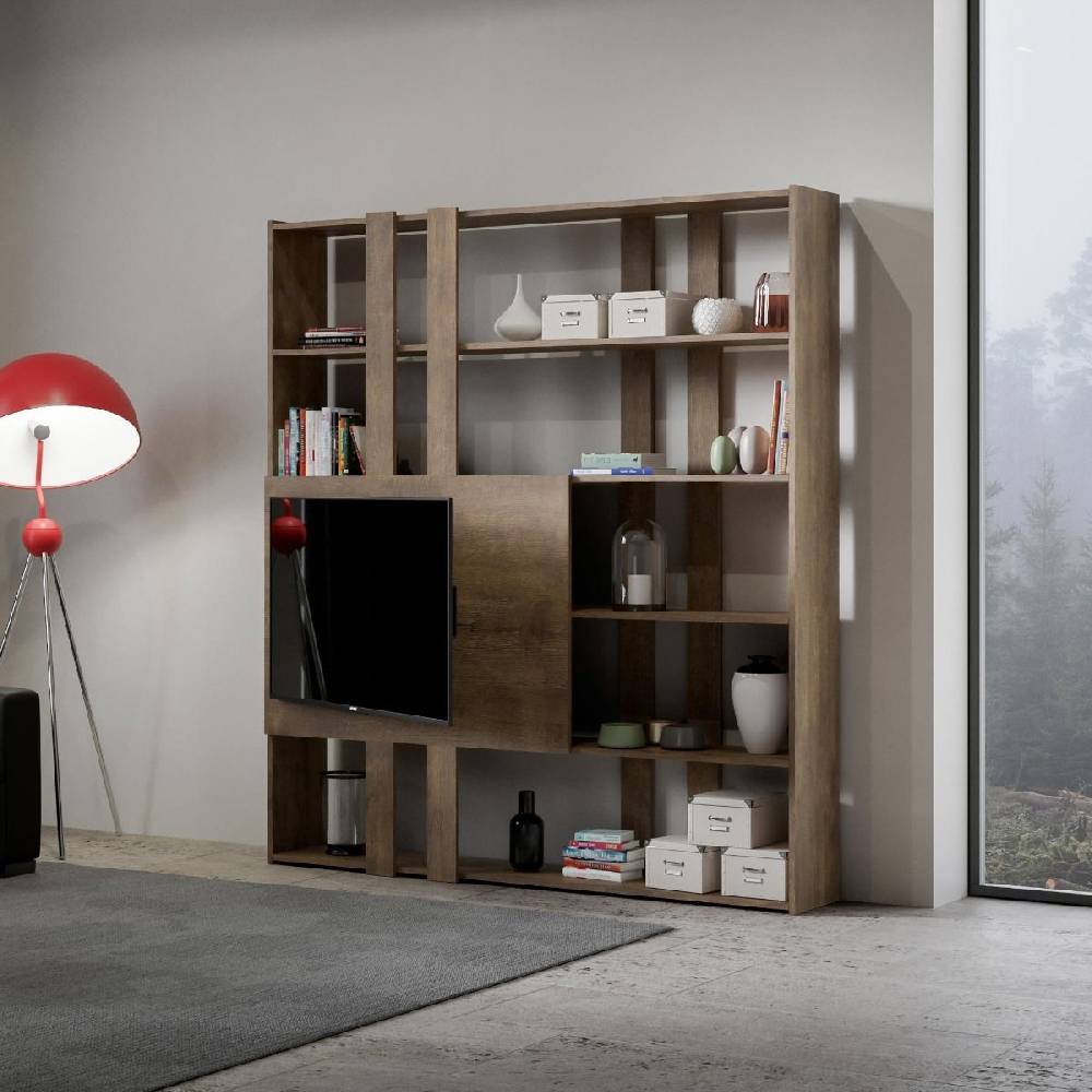 Itamoby Composizione H Kato 6R 2 fianchi 2 fasce lunghe 2 fasce corte 2 fasce medie pannello TV NC Presa