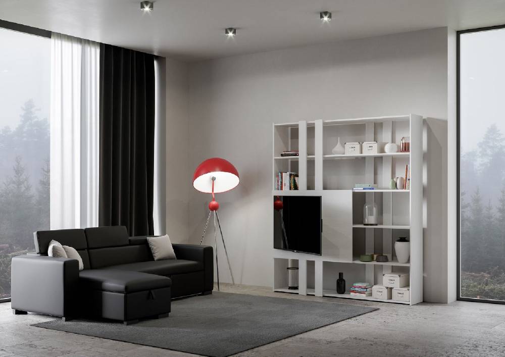 Itamoby Composizione H Kato 6R 2 fianchi 2 fasce lunghe 2 fasce corte 2 fasce medie pannello TV BF Offerta
