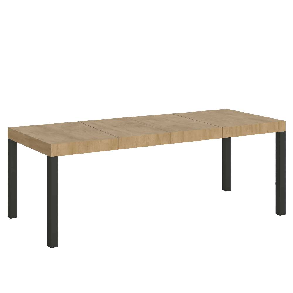 Itamoby Tavolo allungabile 90×160/264 cm Everyday Premium Quercia Natura telaio Antracite