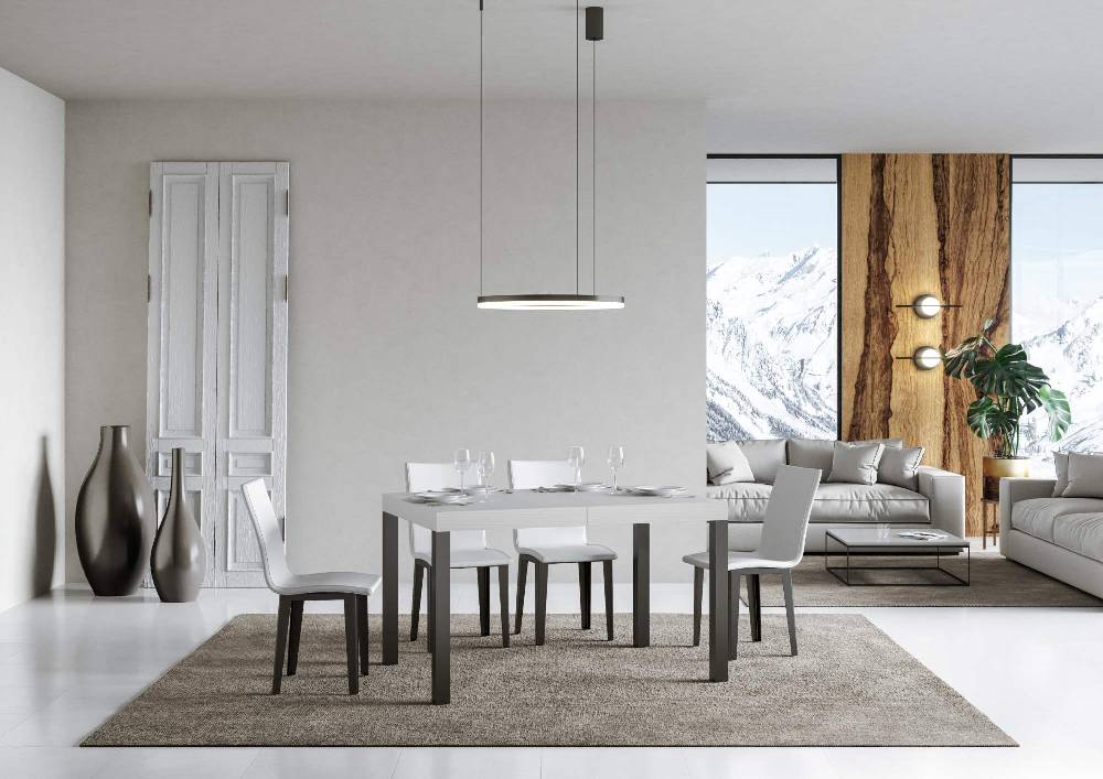 Itamoby Tavolo allungabile 90×130/234 cm Everyday Premium Bianco Frassino telaio Antracite Prezzo Ridotto