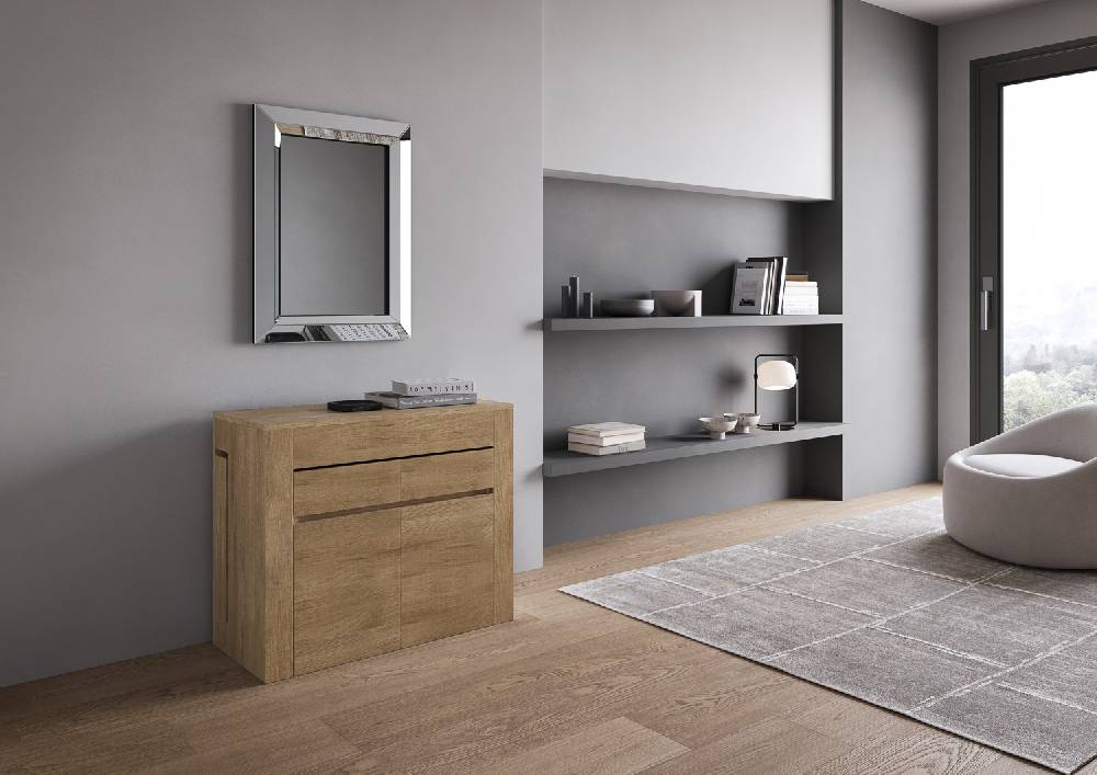 Itamoby Consolle allungabile Evolve con Panca inferiore e superiore Quercia Natura Saldi Di Fabbrica