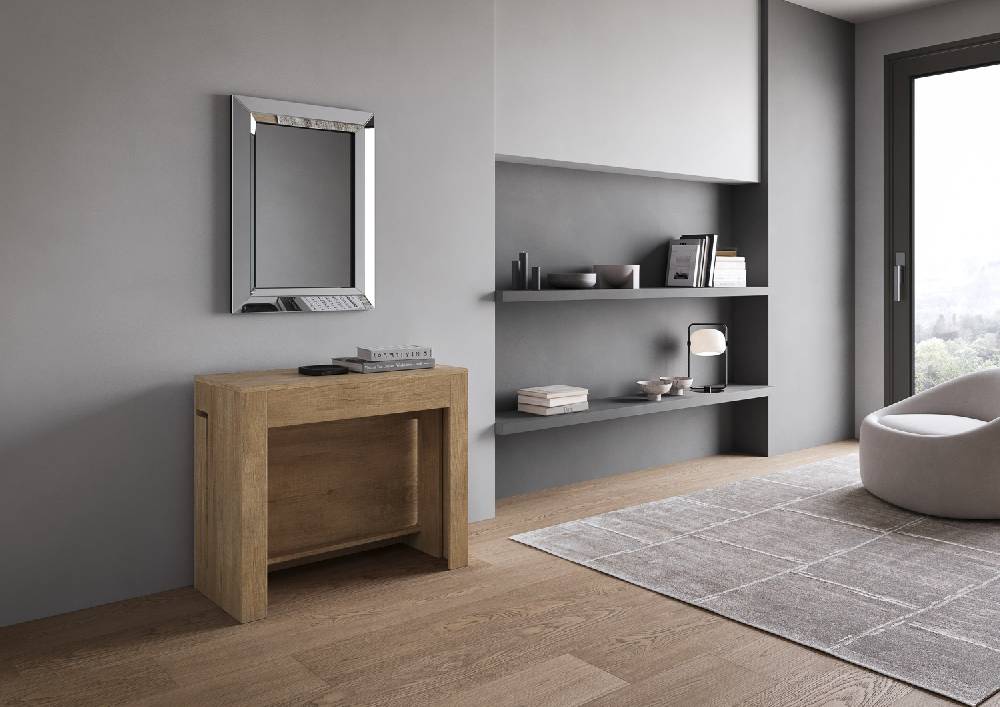 Itamoby Consolle allungabile Evolve con Panca inferiore e superiore Quercia Natura Saldi Di Fabbrica