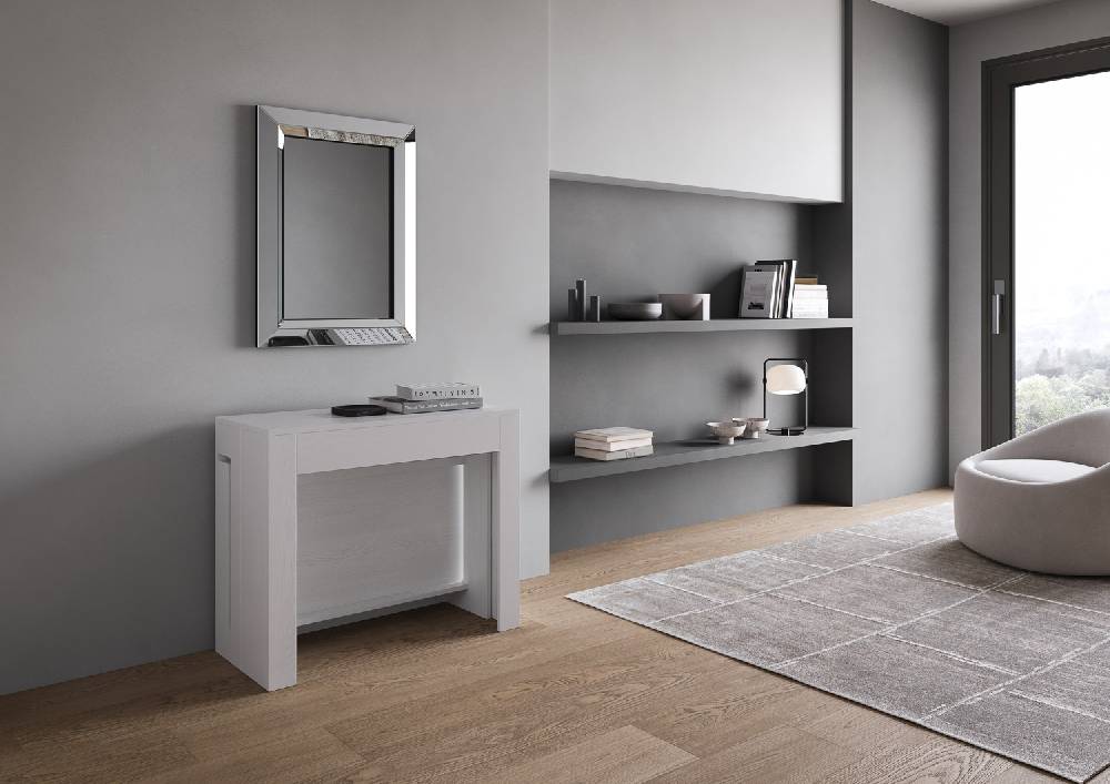 Itamoby Consolle allungabile Evolve con Panca inferiore e superiore Bianco Frassino I Più Venduti
