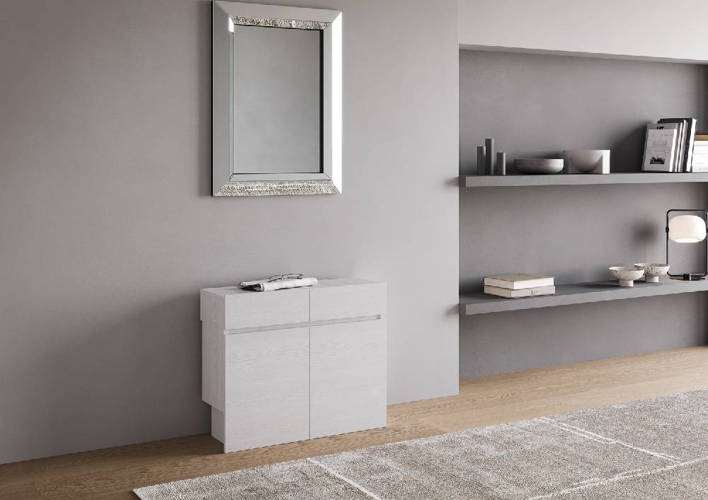 Itamoby Consolle allungabile Evolve con Panca inferiore e superiore Bianco Frassino I Più Venduti