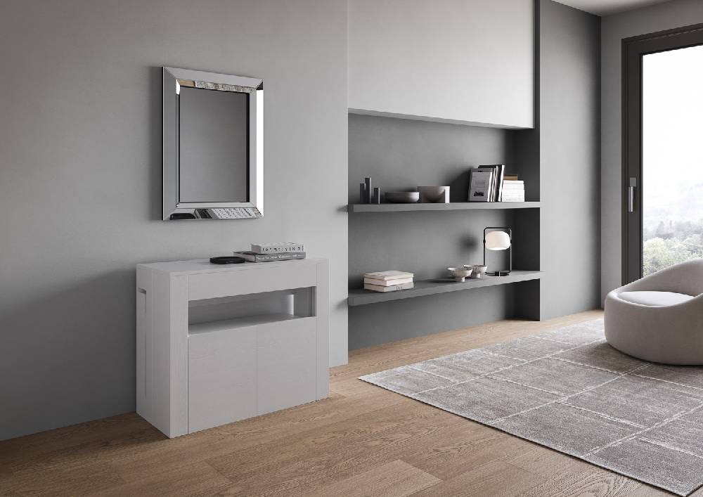Itamoby Consolle allungabile Evolve con Panca inferiore Bianco Frassino In Saldo