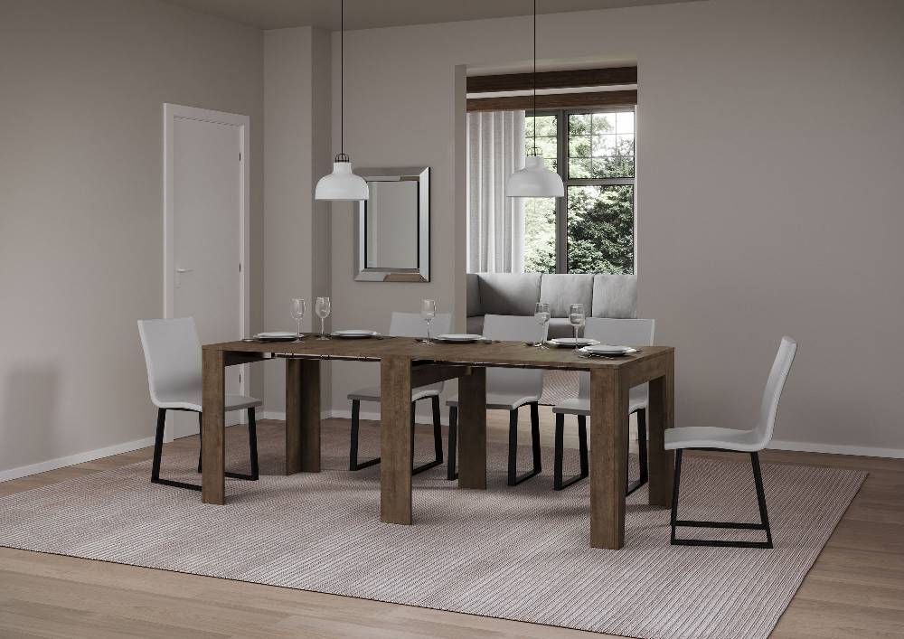 Itamoby Consolle allungabile 90×25/181 cm Narrow Noce Italia