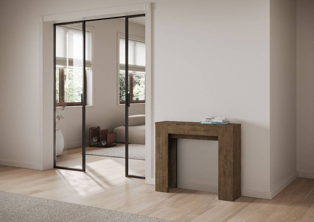Itamoby Consolle allungabile 90×25/181 cm Slick Noce Qualità