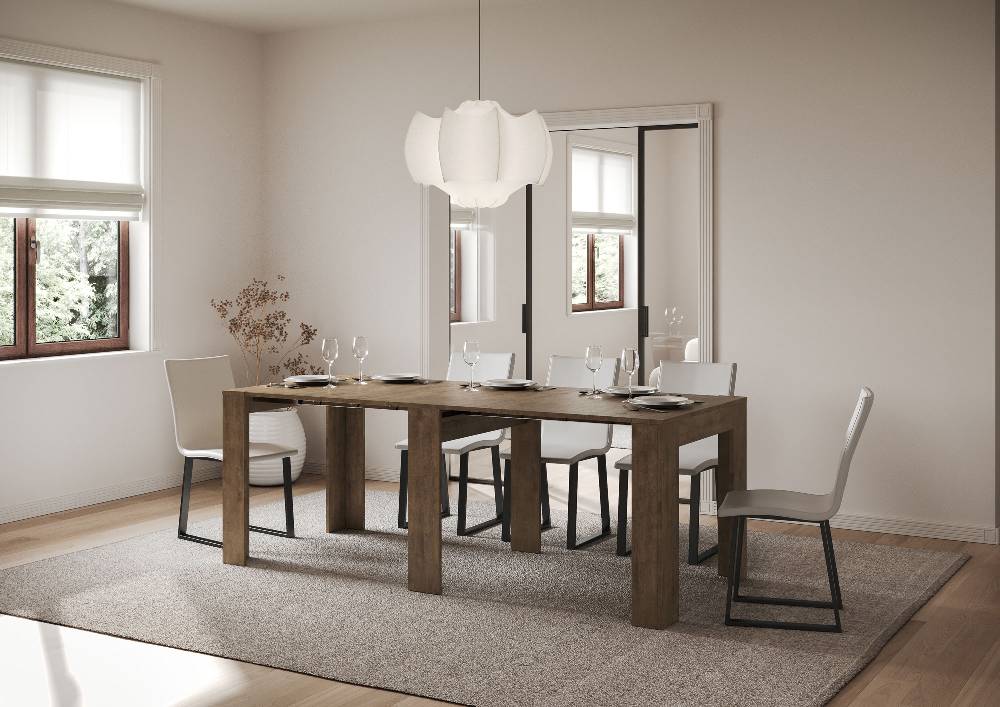 Itamoby Consolle allungabile 90×25/181 cm Slick Noce Qualità
