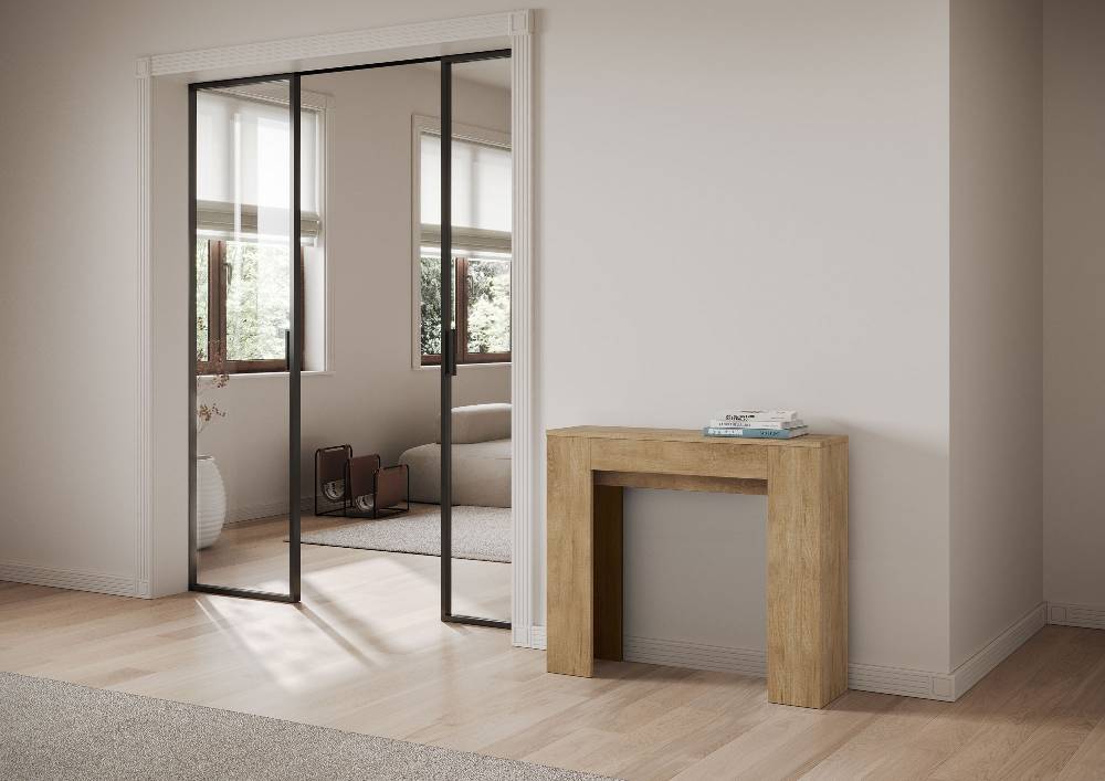 Itamoby Consolle allungabile 90×25/181 cm Slick Quercia Natura Vendita