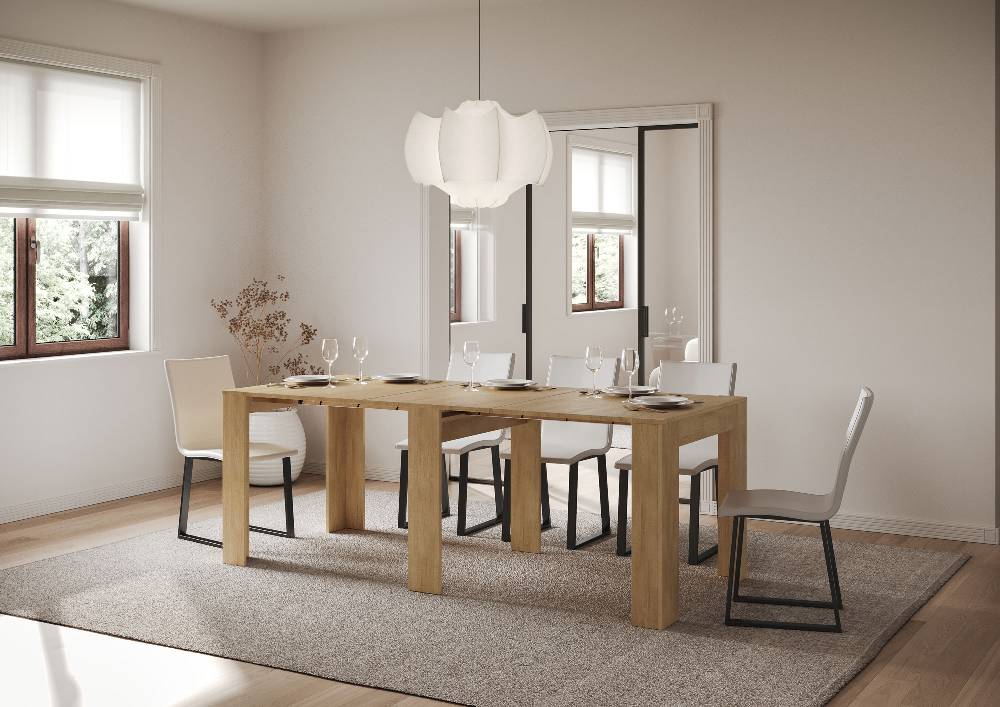 Itamoby Consolle allungabile 90×25/181 cm Slick Quercia Natura Vendita