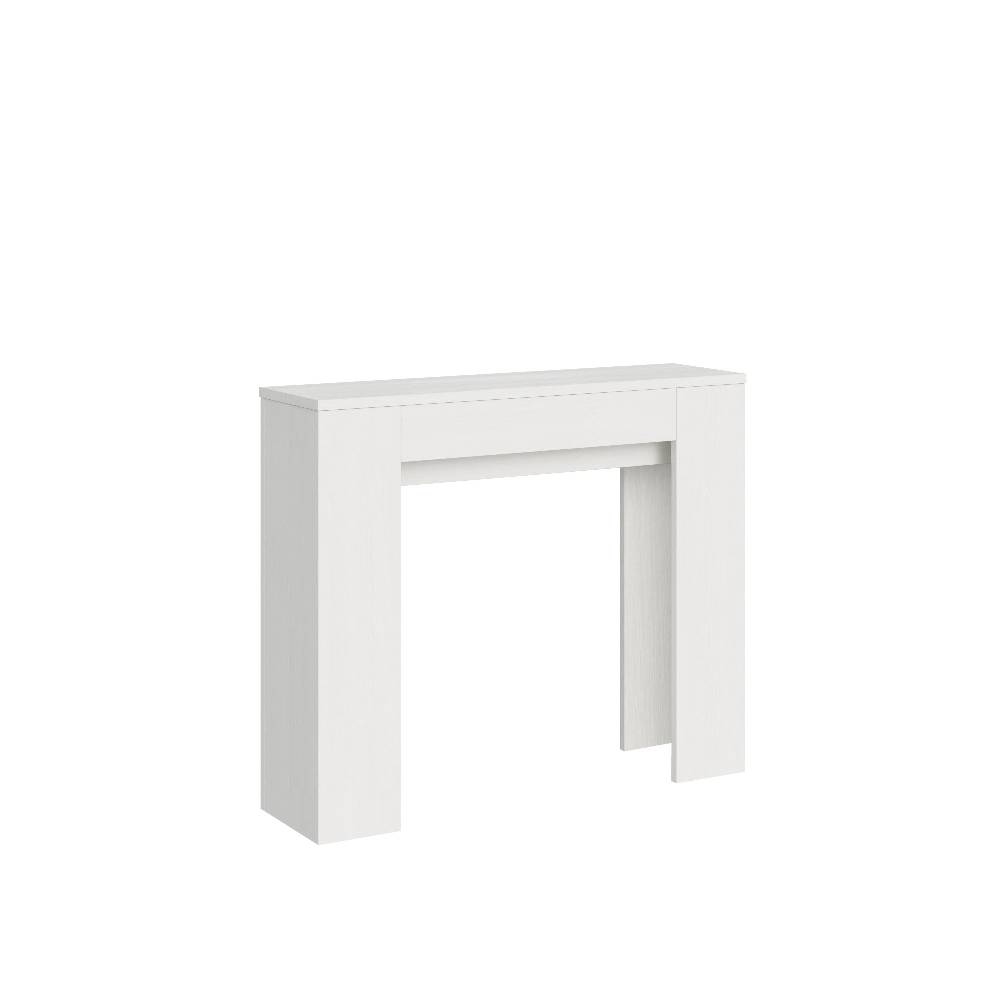 Itamoby Consolle allungabile 90×25/181 cm Slick Bianco Frassino
