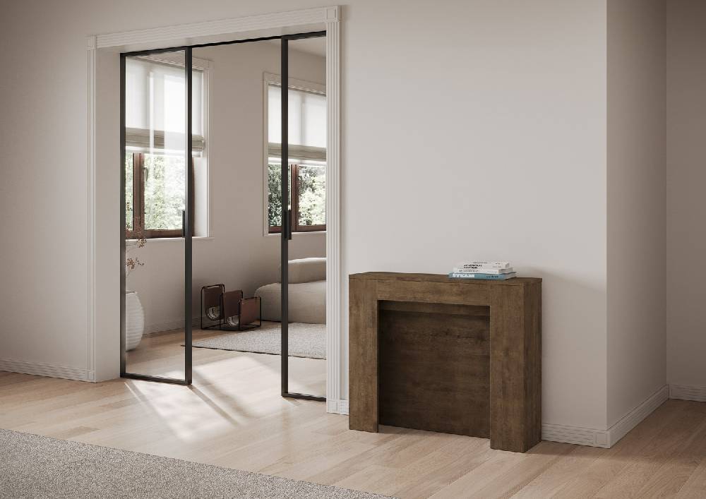 Itamoby Consolle allungabile 90×25/211 cm Kiba Noce Acquista Ora