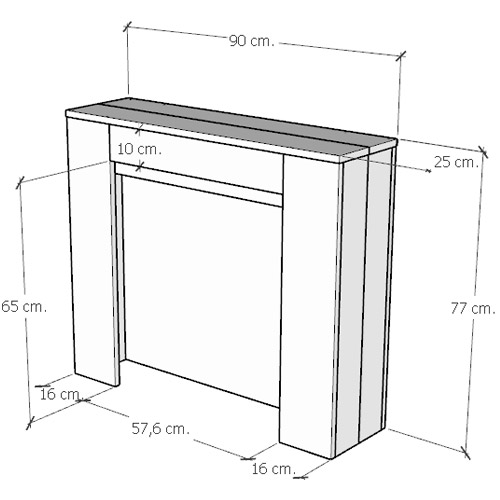 Itamoby Consolle allungabile 90×25/211 cm Kiba Quercia Natura Consegna Veloce