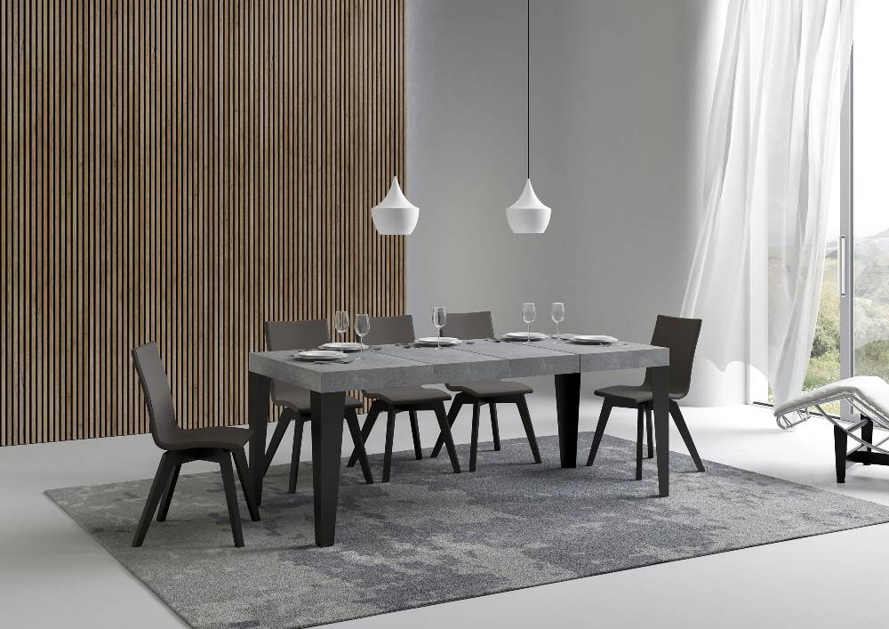 Itamoby Tavolo allungabile 90×130/234 cm Flame Premium Cemento telaio Antracite I Più Venduti