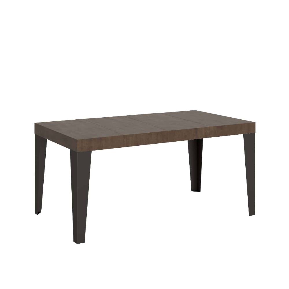 Itamoby Tavolo allungabile 90X120/224 cm Flame Premium Noce telaio Antracite