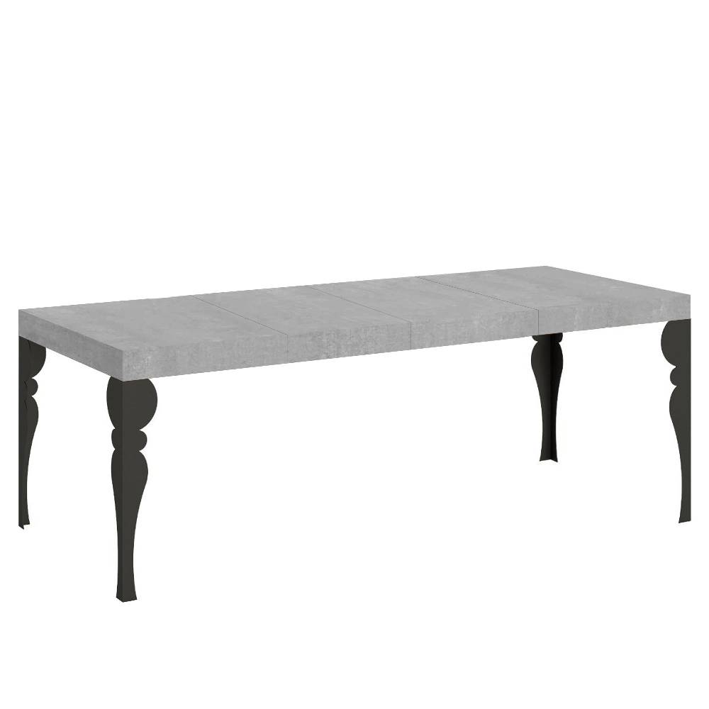 Itamoby Tavolo allungabile 90×160/264 cm Paxon Premium Cemento telaio Antracite