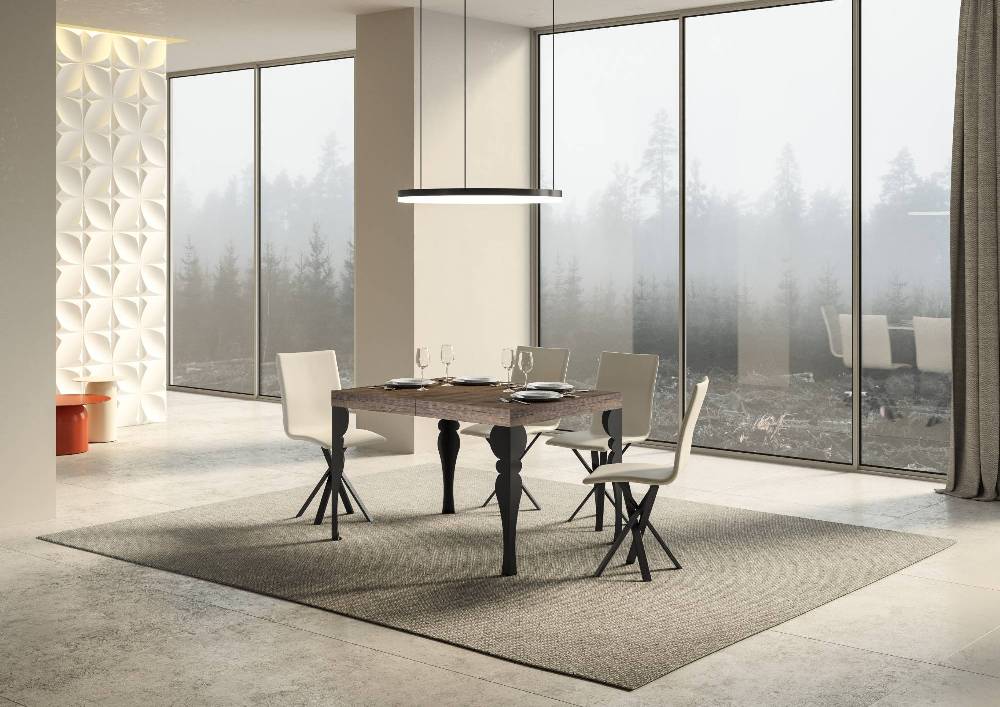 Itamoby Tavolo allungabile 90×130/234 cm Paxon Premium Noce telaio Antracite Fino Al -60%