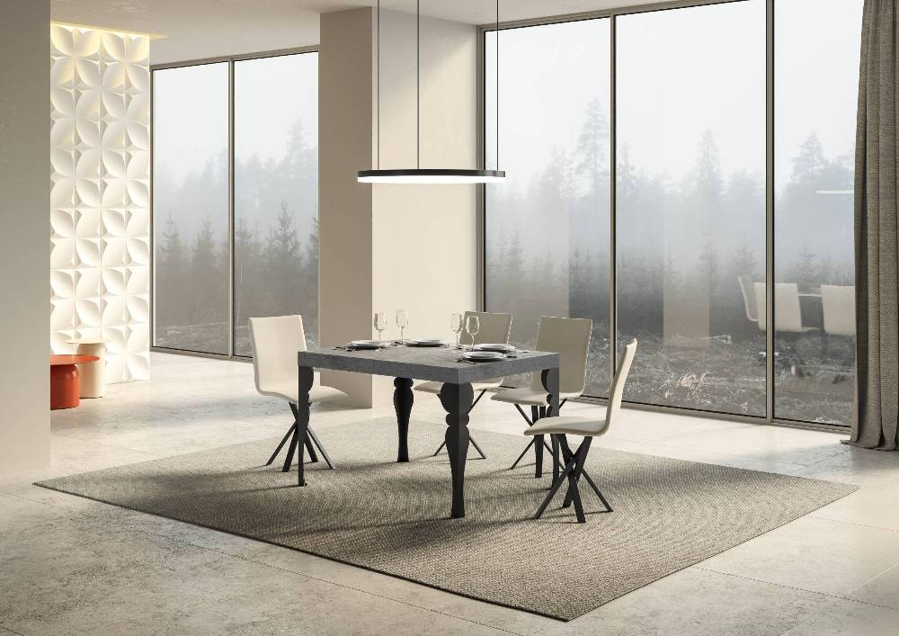 Itamoby Tavolo allungabile 90×130/234 cm Paxon Premium Cemento telaio Antracite Shopping Online