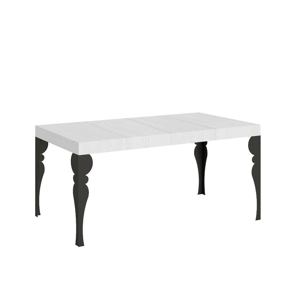 Itamoby Tavolo allungabile 90×130/234 cm Paxon Premium Bianco Frassino telaio Antracite