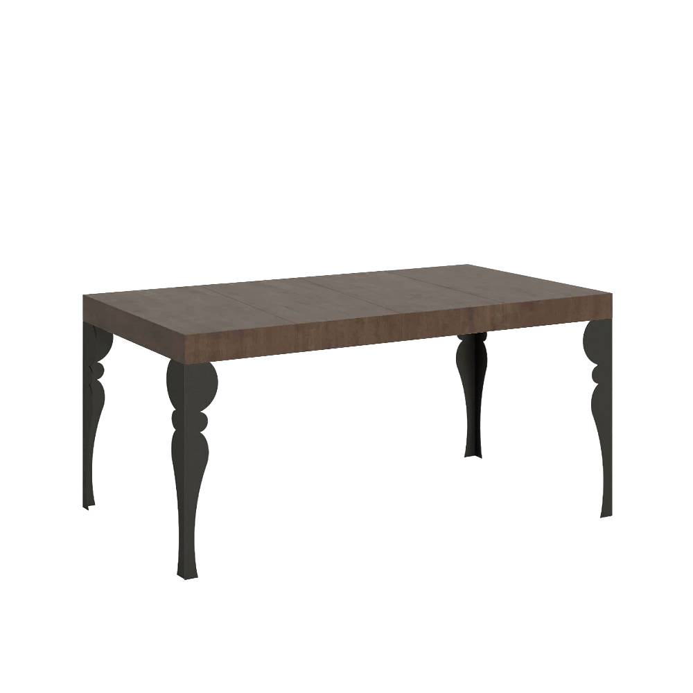 Itamoby Tavolo allungabile 90X120/224 cm Paxon Premium Noce telaio Antracite