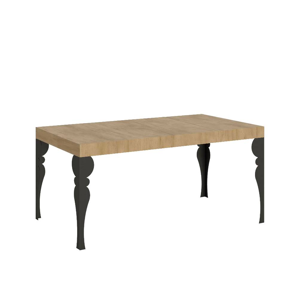 Itamoby Tavolo allungabile 90X120/224 cm Paxon Premium Quercia Natura telaio Antracite