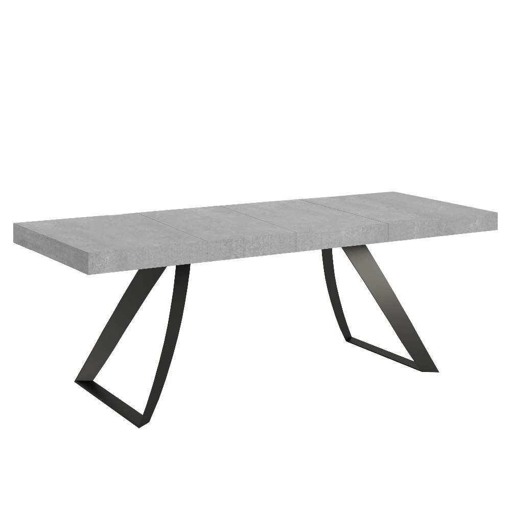 Itamoby Tavolo allungabile 90×180/284 cm Proxy Premium Cemento telaio Antracite