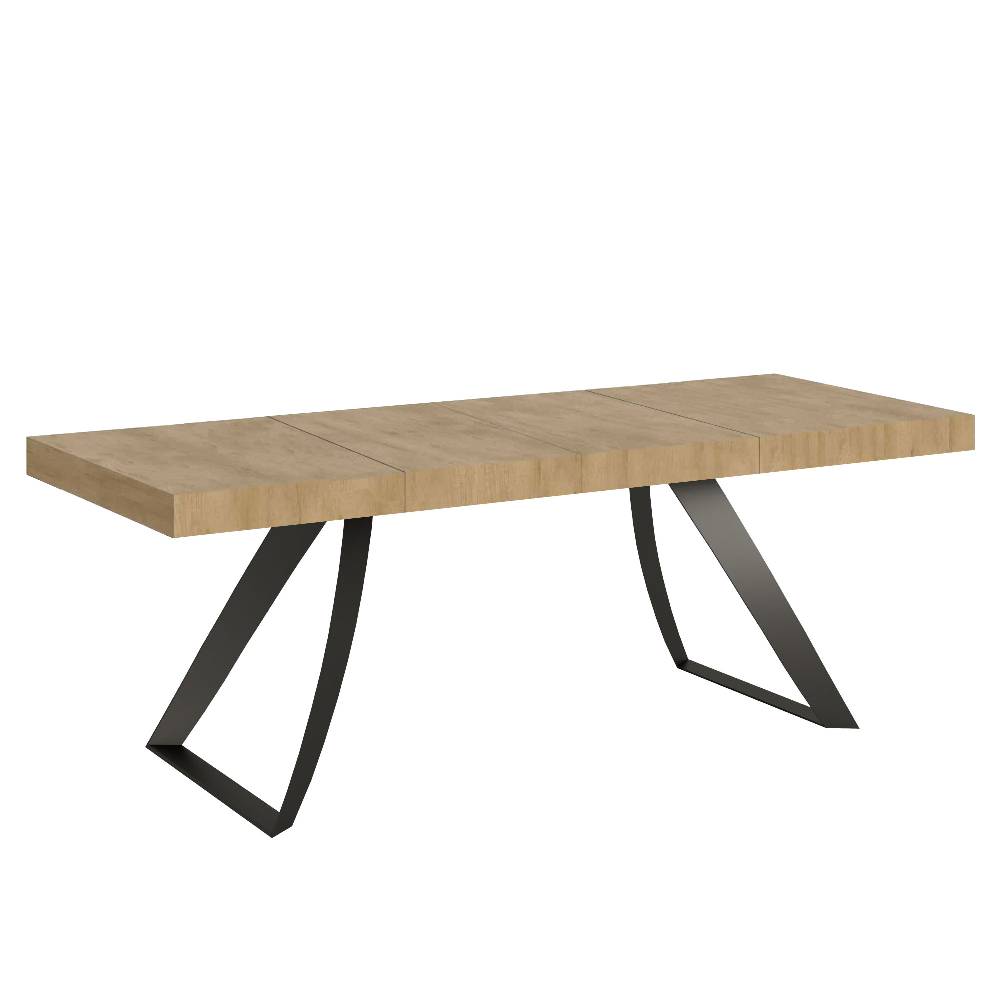 Itamoby Tavolo allungabile 90×180/284 cm Proxy Premium Quercia Natura telaio Antracite