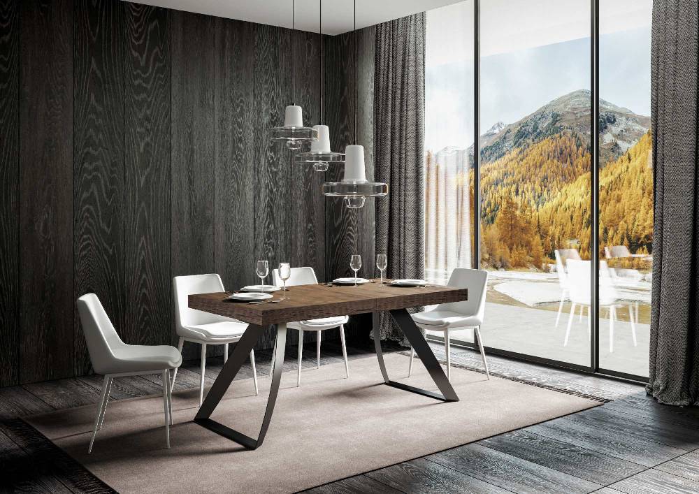 Itamoby Tavolo allungabile 90×160/264 cm Proxy Premium Noce telaio Antracite Hotsell