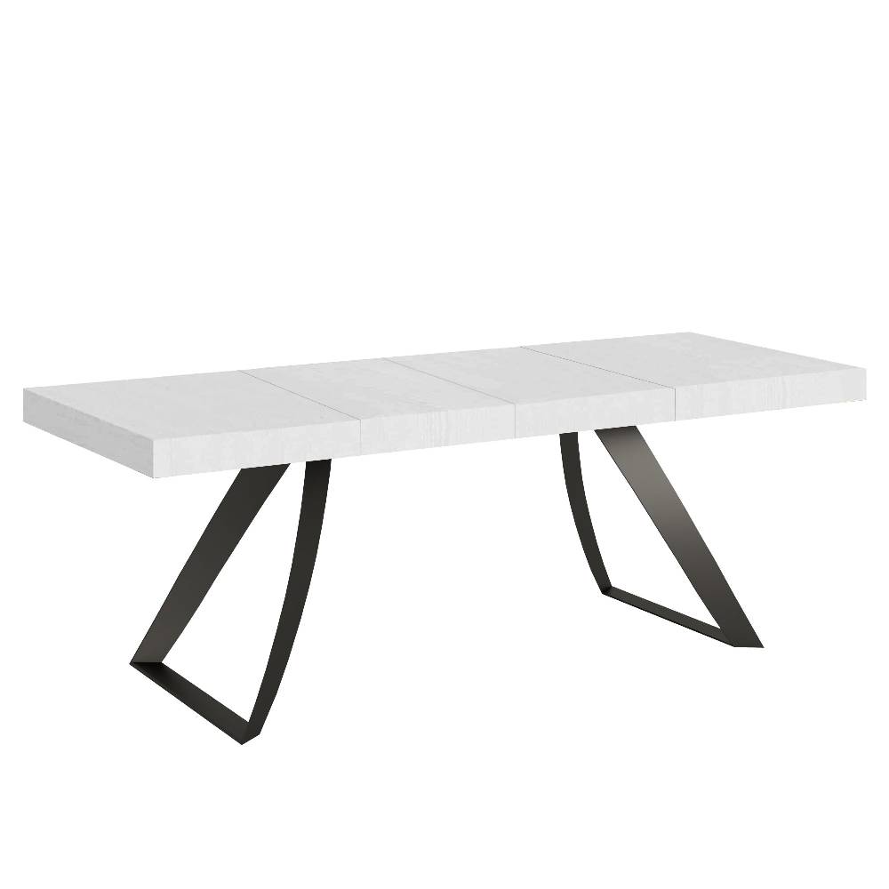 Itamoby Tavolo allungabile 90×160/264 cm Proxy Premium Bianco Frassino telaio Antracite