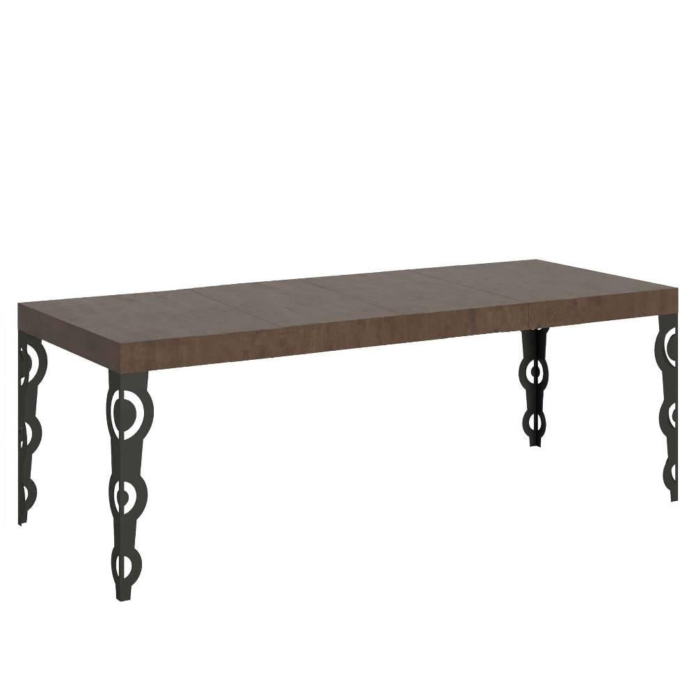Itamoby Tavolo allungabile 90×180/284 cm Karamay Premium Noce telaio Antracite