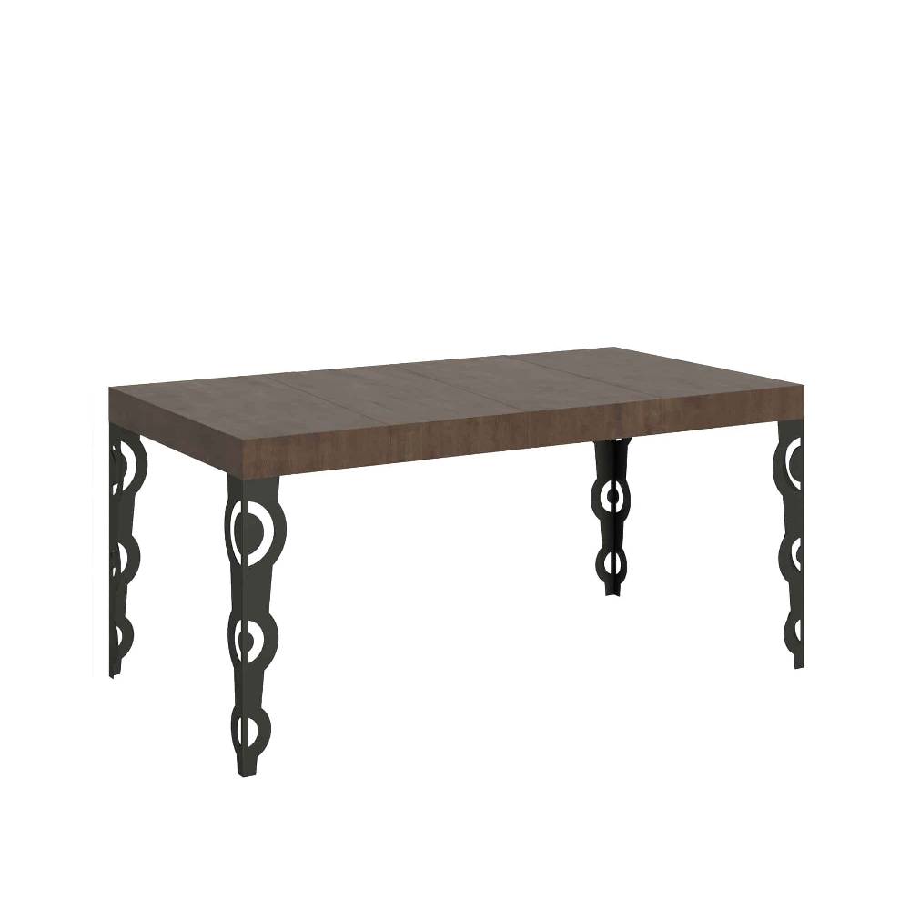 Itamoby Tavolo allungabile 90X120/224 cm Karamay Premium Noce telaio Antracite