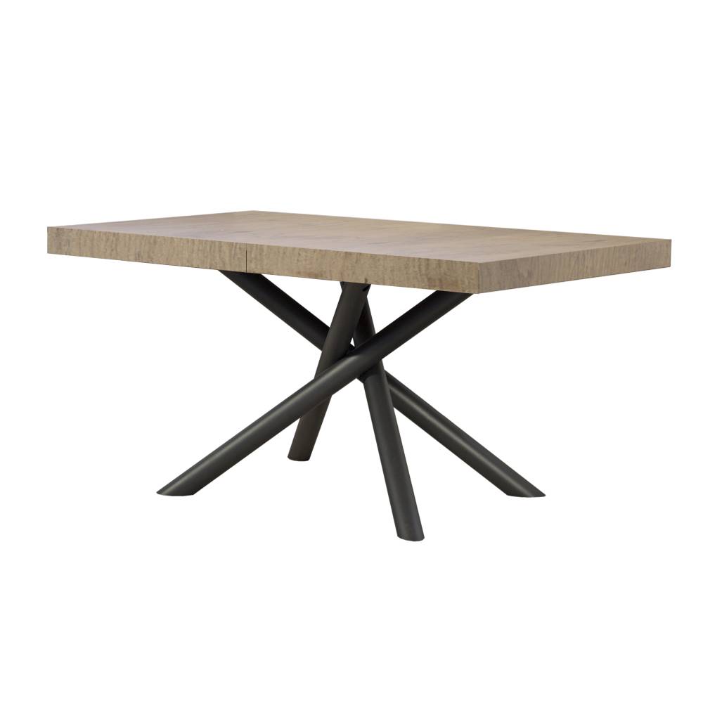 Itamoby Tavolo allungabile 90×180/284 cm Famas Premium Quercia Natura telaio Antracite Affare Del Giorno