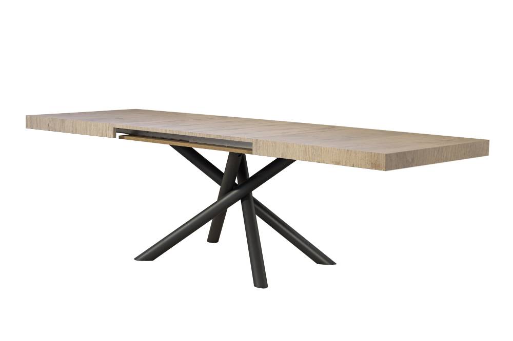 Itamoby Tavolo allungabile 90×180/284 cm Famas Premium Quercia Natura telaio Antracite Affare Del Giorno