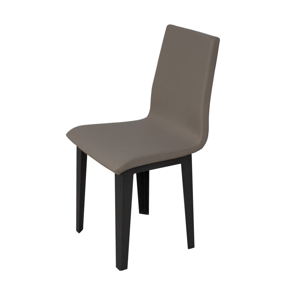 Itamoby Sedia Armida gambe Antracite cuscino tortora 52 (gambe Coniche)