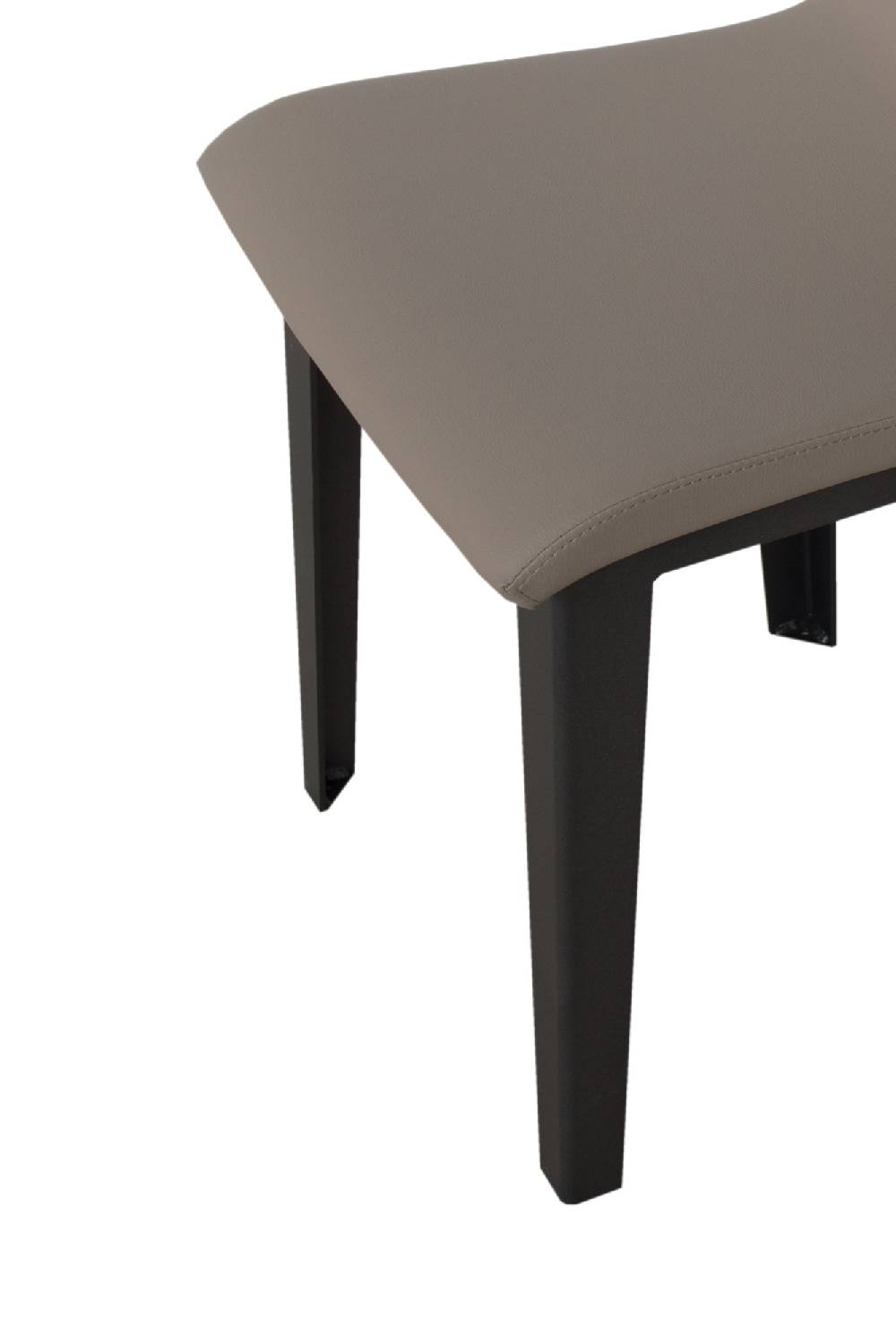 Itamoby Sedia Armida gambe Antracite cuscino tortora 52 (gambe Coniche) Convenienza