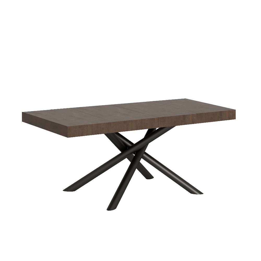 Itamoby Tavolo allungabile 90×140/244 cm Famas Premium Noce telaio Antracite