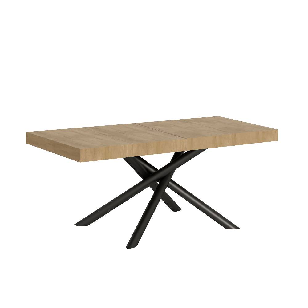 Itamoby Tavolo allungabile 90×130/234 cm Famas Premium Quercia Natura telaio Antracite