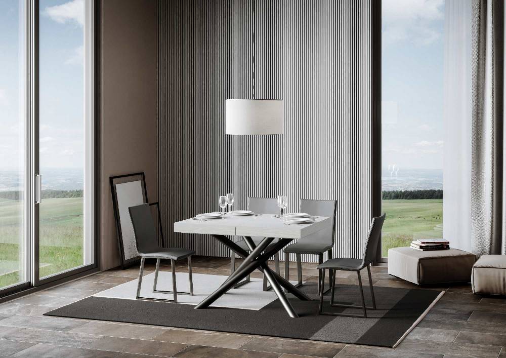 Itamoby Tavolo allungabile 90×120/224 cm Famas Premium Bianco Frassino telaio Antracite Acquista Ora