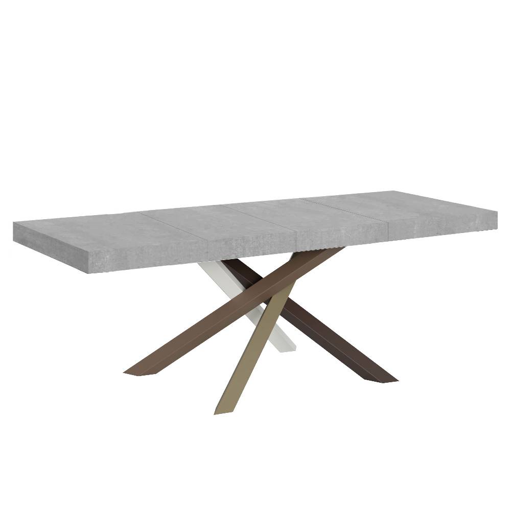 Itamoby Tavolo allungabile 90×180/284 cm Volantis Premium Cemento telaio 4/C