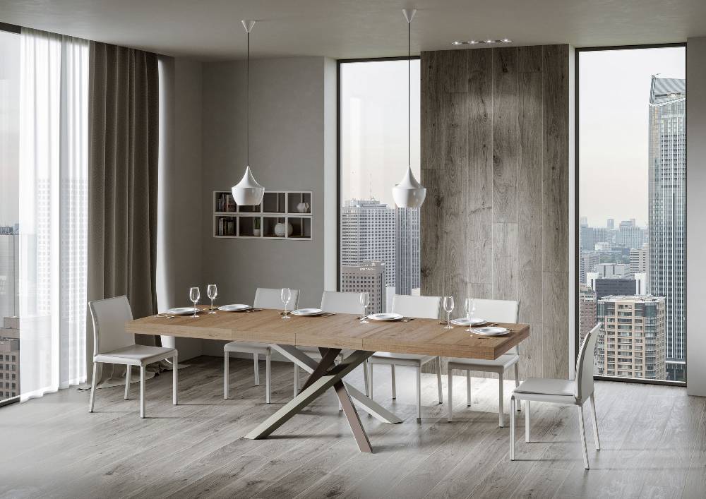 Itamoby Tavolo allungabile 90×180/284 cm Volantis Premium Quercia Natura telaio 4/C Fino Al -60%