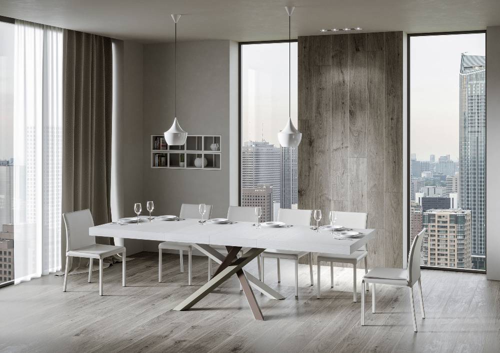 Itamoby Tavolo allungabile 90×180/284 cm Volantis Premium Bianco Frassino telaio 4/C Shopping Online