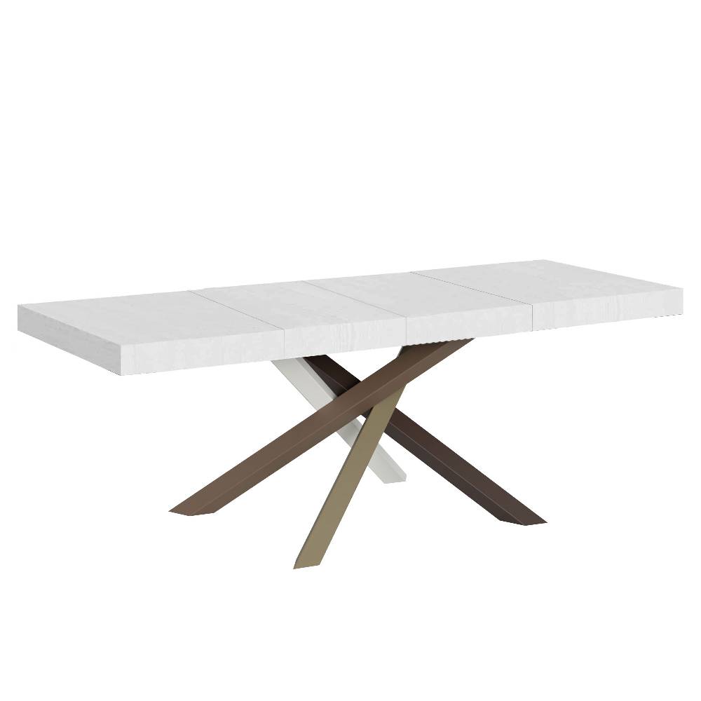Itamoby Tavolo allungabile 90×160/264 cm Volantis Premium Bianco Frassino telaio 4/C
