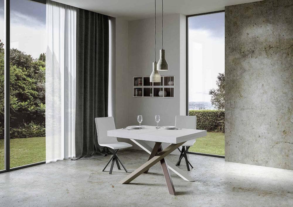 Itamoby Tavolo allungabile 90×140/244 cm Volantis Premium Bianco Frassino telaio 4/C Sconto