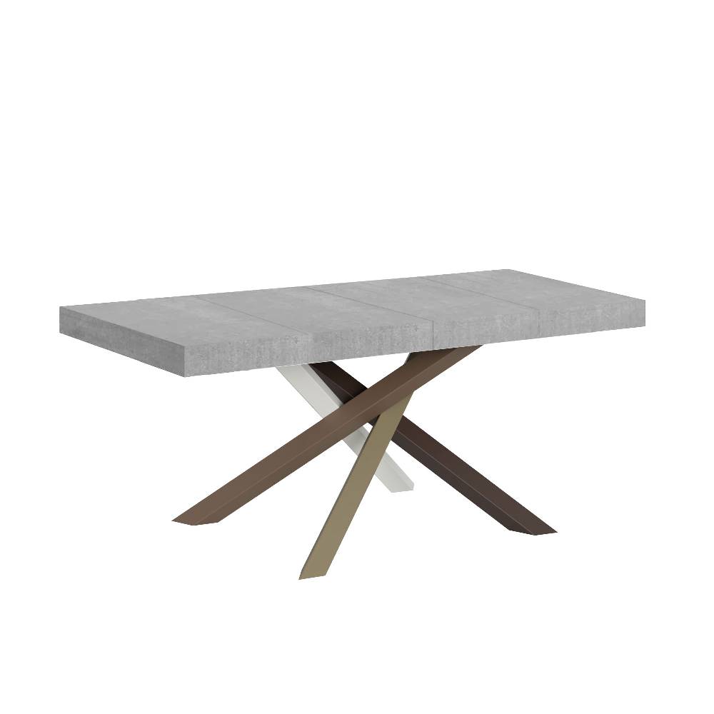 Itamoby Tavolo allungabile 90×130/234 cm Volantis Premium Cemento telaio 4/C