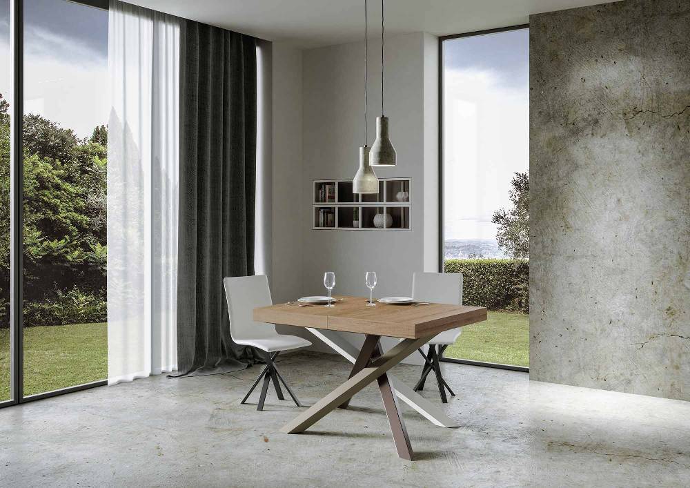 Itamoby Tavolo allungabile 90×120/224 cm Volantis Premium Quercia Natura telaio 4/C Offerte