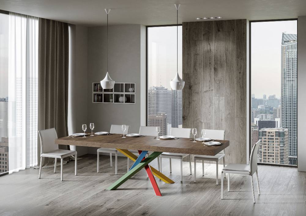 Itamoby Tavolo allungabile 90×180/284 cm Volantis Premium Noce telaio 4/B Vendita Calda