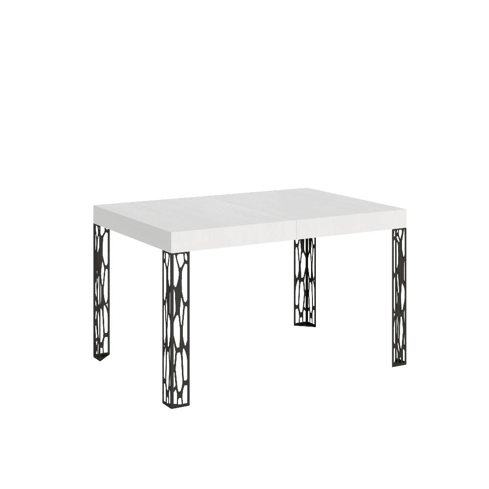 Itamoby Tavolo Ghibli Allungabile piano Bianco Frassino 90×130 Allungato 234 telaio Antracite