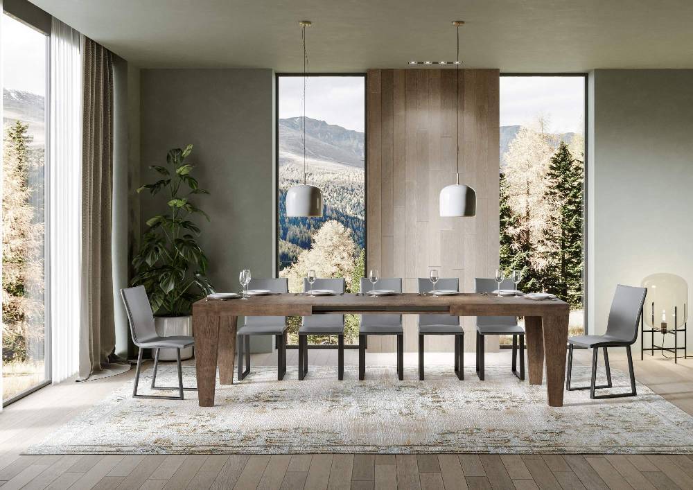 Itamoby Tavolo Spimbo Allungabile Noce 90×180 Allungato 440 In Linea