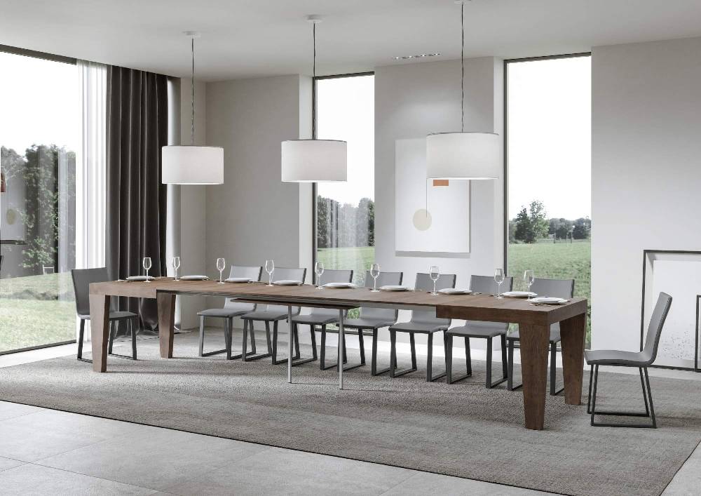 Itamoby Tavolo Spimbo Allungabile Noce 90×180 Allungato 440 In Linea